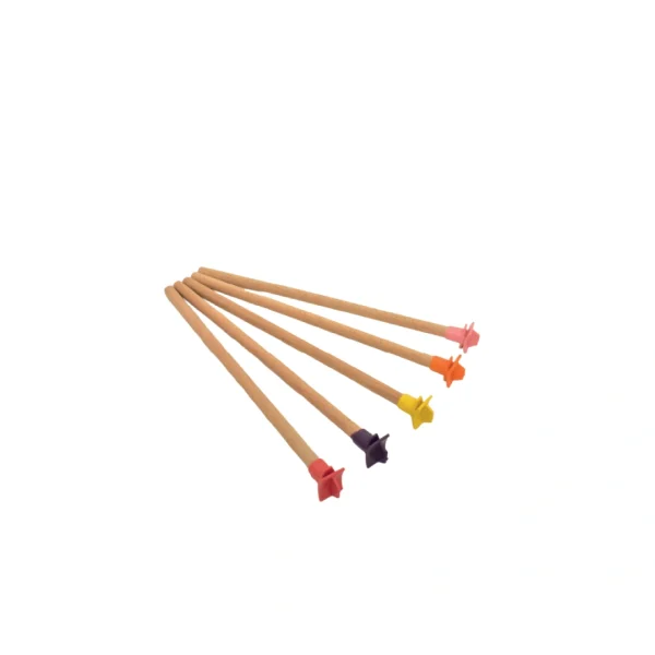 Renkli Ahşap Tünek 10 Adet (26cm)