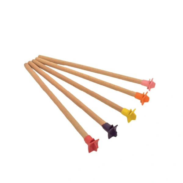 Renkli Ahşap Tünek 10 Adet (40cm)
